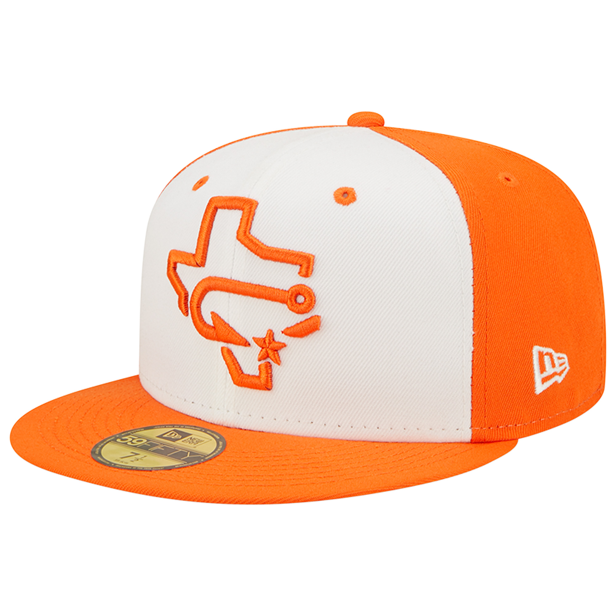 Men's New Era White/Orange Corpus Christi Hooks Theme Night 59FIFTY Fitted Hat - Image 7