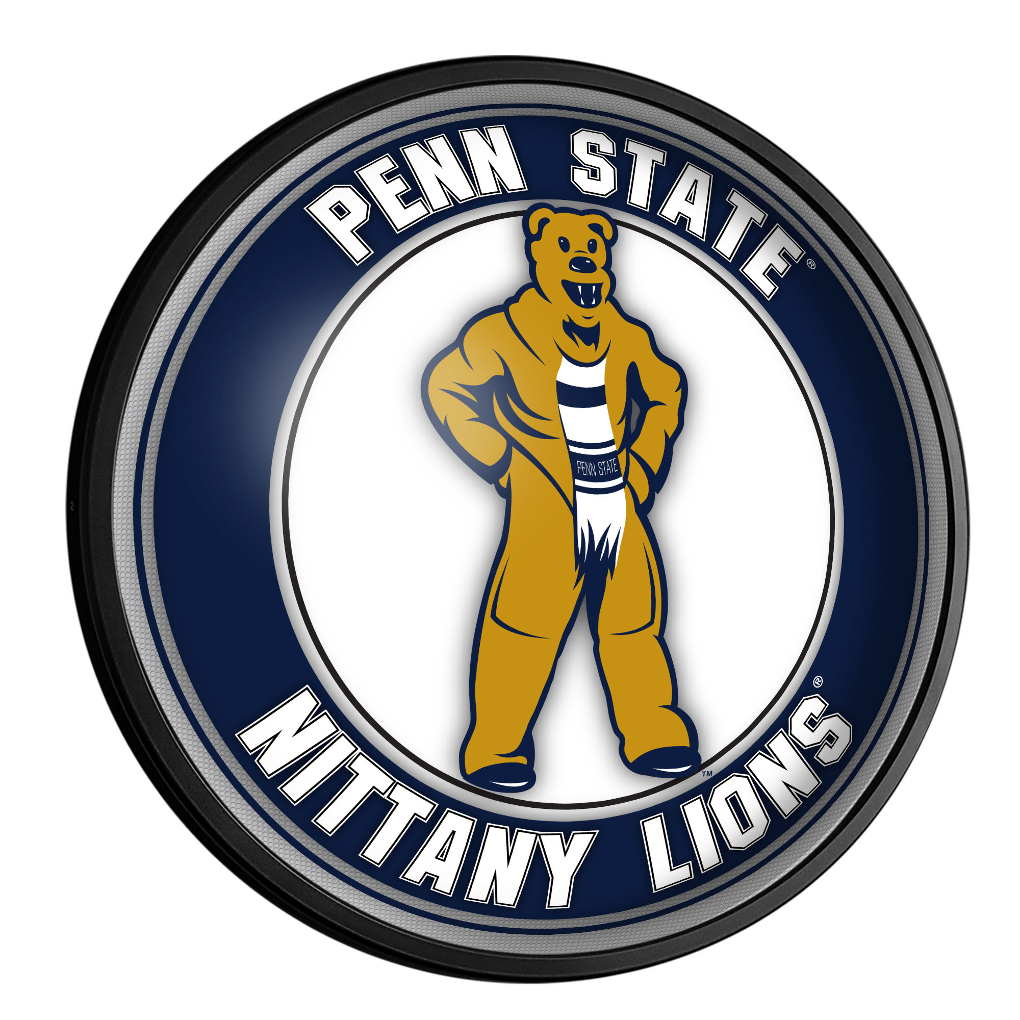 Penn State Nittany Lions Mascot 18'' Round Slimline Illuminated Wall Sign - Image 2