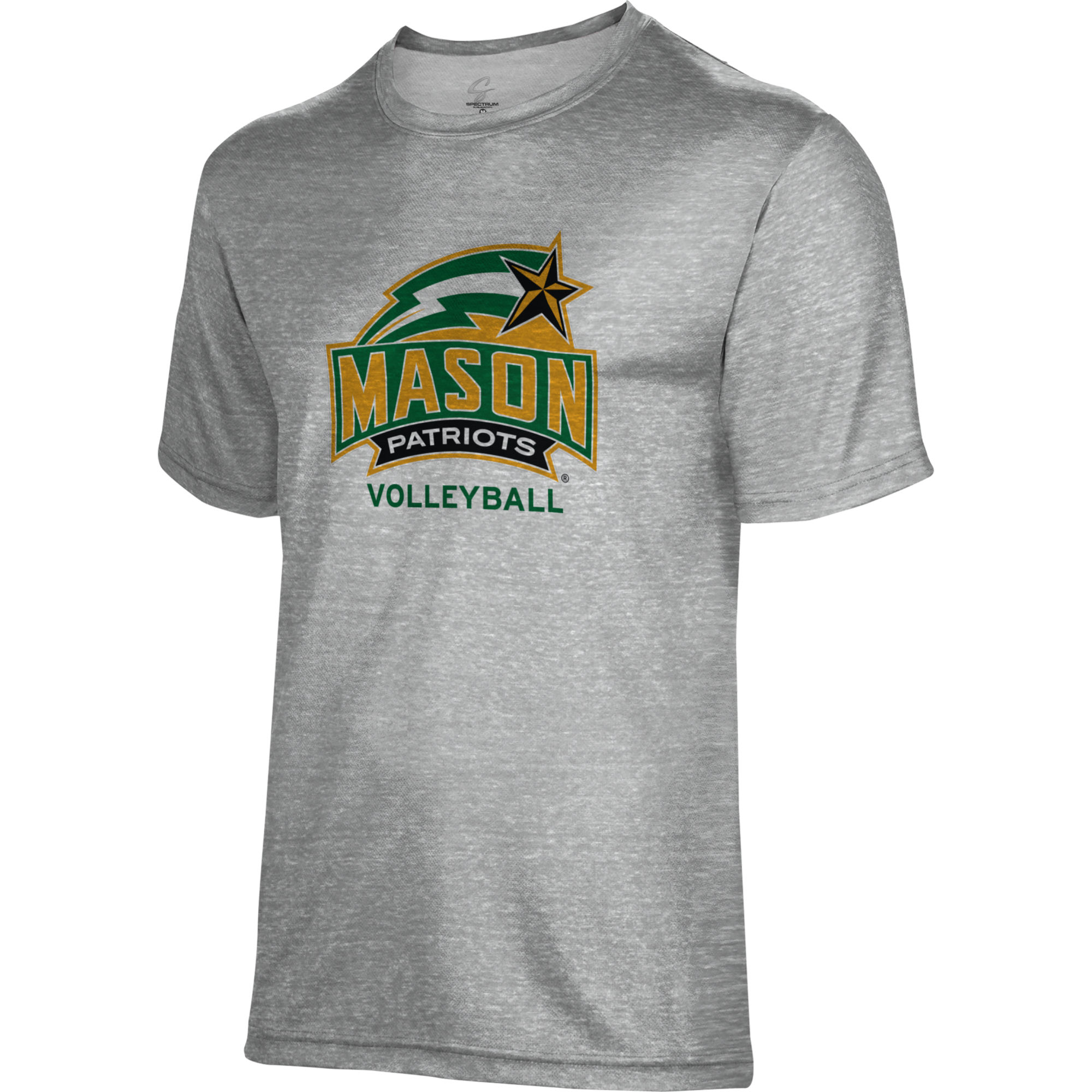 Men's Gray George Mason Patriots Volleyball Name Drop T-Shirt - Image 6