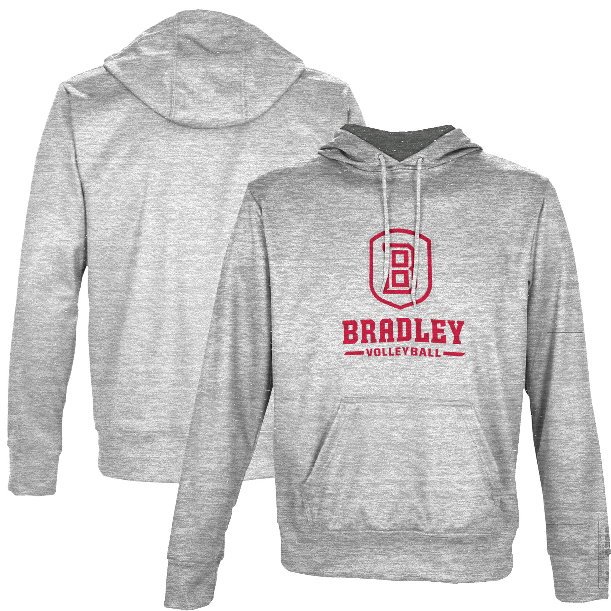 Men's ProSphere Gray Bradley Braves Volleyball Name Drop Pullover Hoodie - Image 5