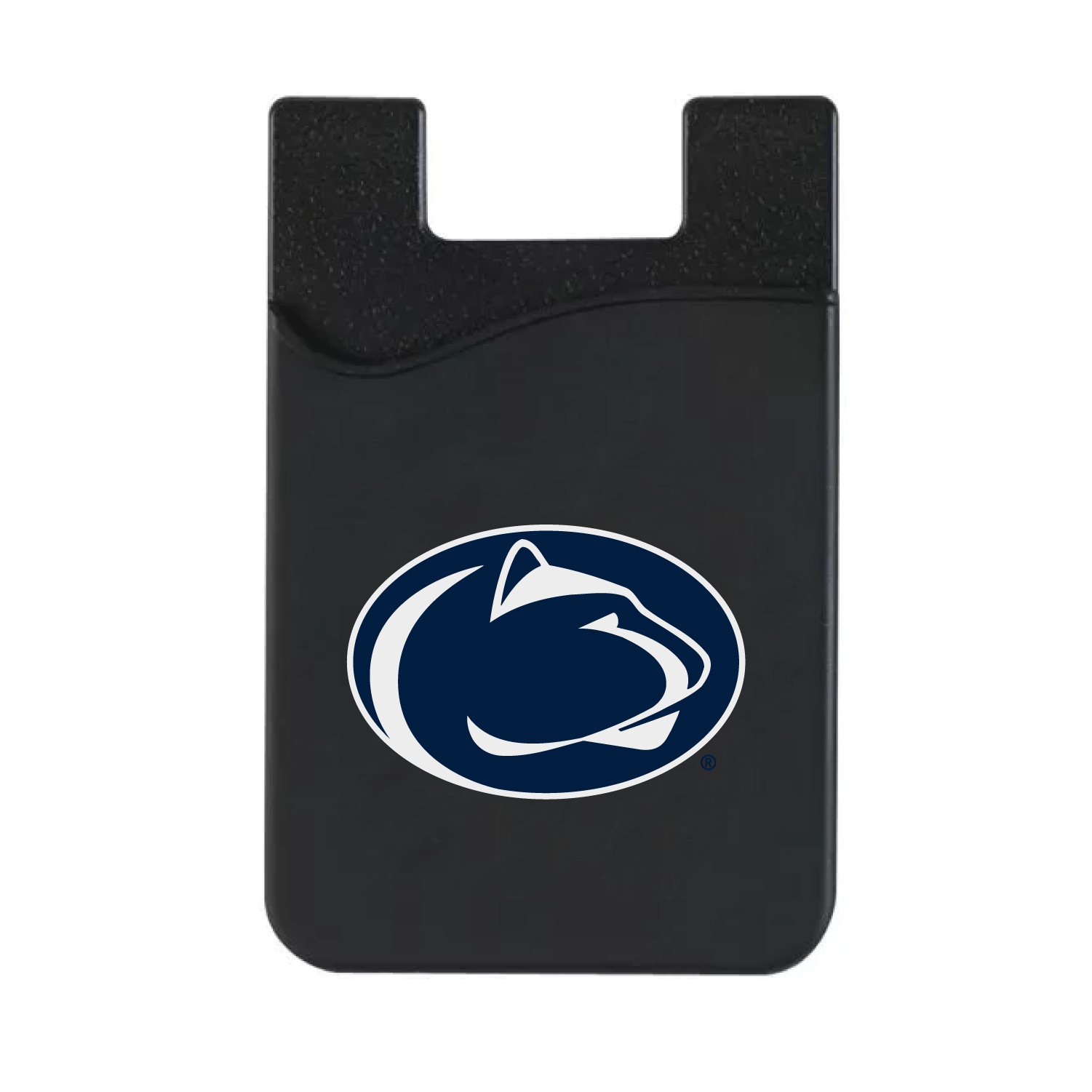 Black Penn State Nittany Lions Logo Top Loading Faux Leather Phone Wallet Sleeve