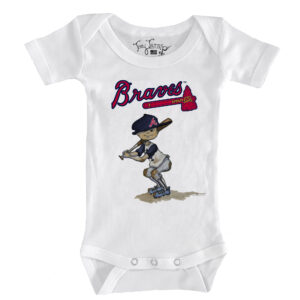 Infant Tiny Turnip White Atlanta Braves Slugger Bodysuit