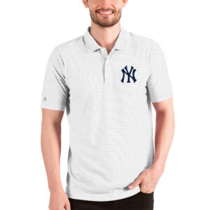 Men's Antigua White New York Yankees Esteem Polo