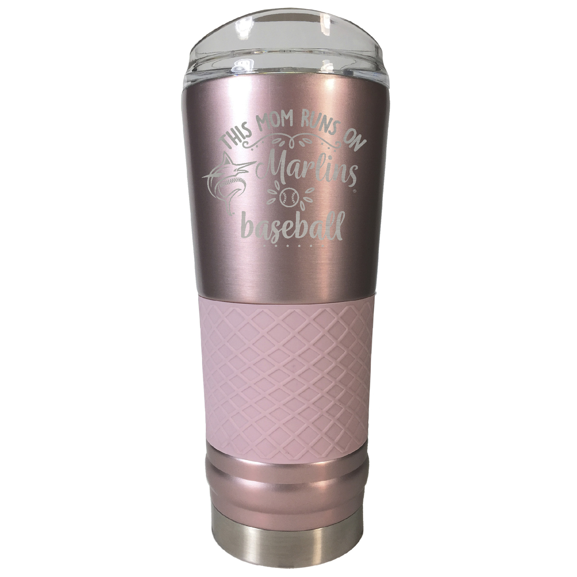 Miami Marlins 24oz. This Mom Rose Gold Draft Tumbler
