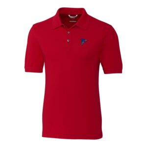 Men's Cutter & Buck Red Atlanta Falcons Americana Big & Tall Advantage Tri-Blend Pique Polo