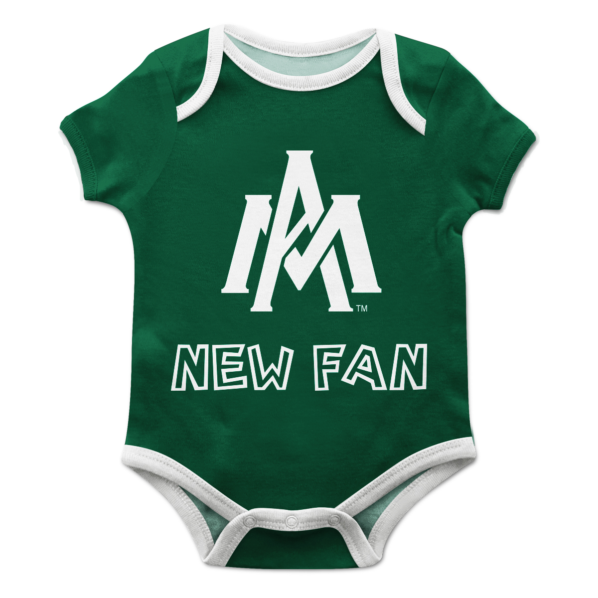 Infant Green Arkansas-Monticello Boll Weevils New Fan Bodysuit