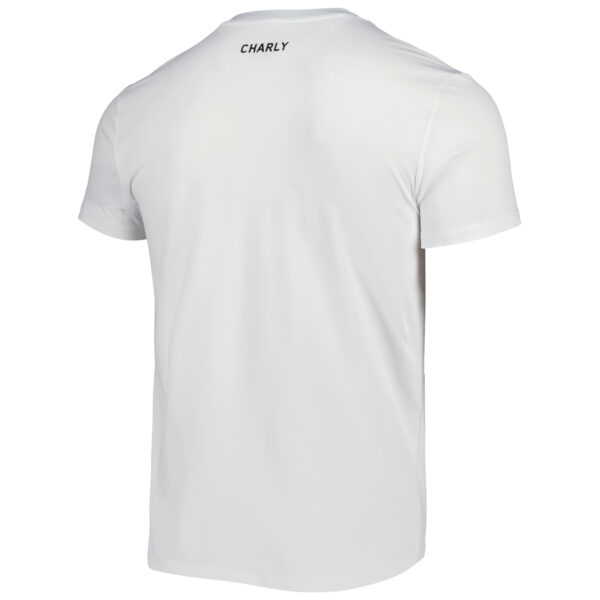 Men's Charly White/Black Club Atlas Henley Microfiber DRY FACTOR Polo - Image 10