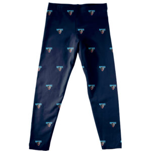 Girls Infant Vive La Fete Blue Maine Black Bears All Over Print Leggings