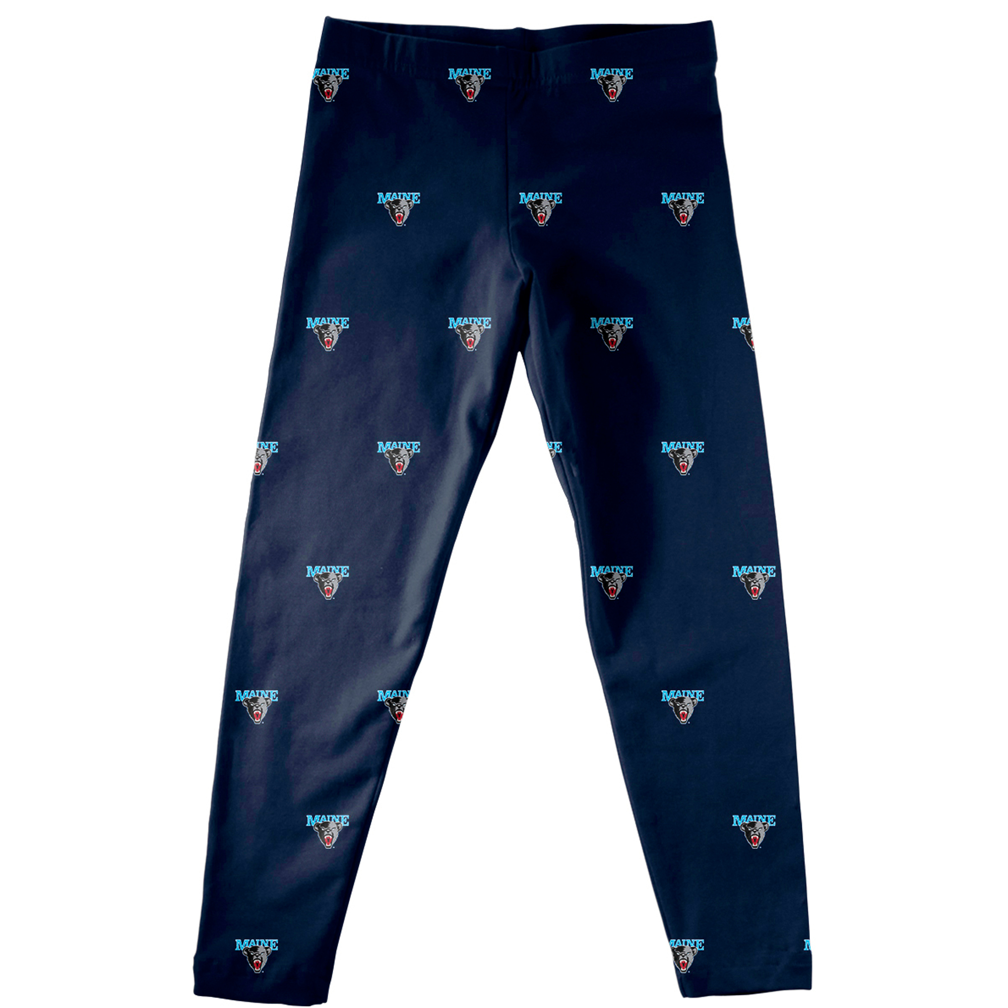 Girls Infant Vive La Fete Blue Maine Black Bears All Over Print Leggings