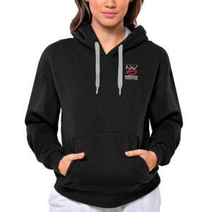 Women's Antigua Black Northwest-Shoals Community College Victory Pullover Hoodie