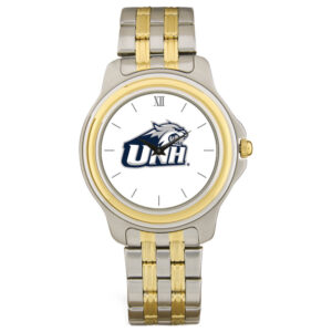 Men's Silver/Gold New Hampshire Wildcats Two-Tone Team Logo Wristwatch