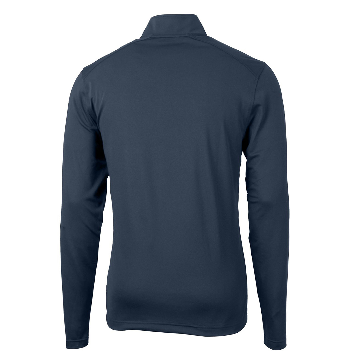 Men's Cutter & Buck Navy Old Dominion Monarchs Team Big & Tall Virtue Eco Pique Recycled Quarter-Zip Pullover Top - Image 12