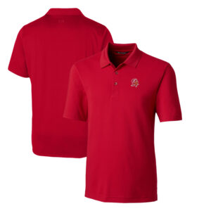 Men's Cutter & Buck Red Tampa Bay Buccaneers Throwback Logo Big & Tall Forge Stretch Polo