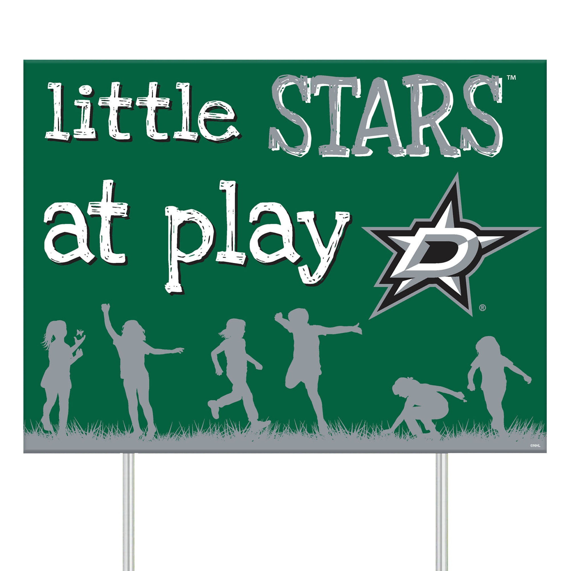 Dallas Stars 24" x 18" Little Fans At Play Yard Sign