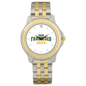Unisex Silver/Gold San Francisco Dons Two-Tone Team Logo Wristwatch