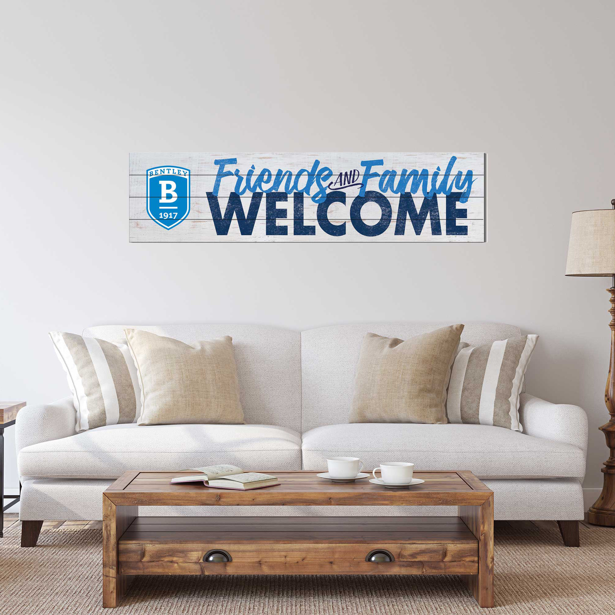 Bentley Falcons 10'' x 40'' Friends & Family Welcome Sign - Image 5