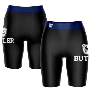 Women's Black/Navy Butler Bulldogs Plus Size Logo Bike Shorts