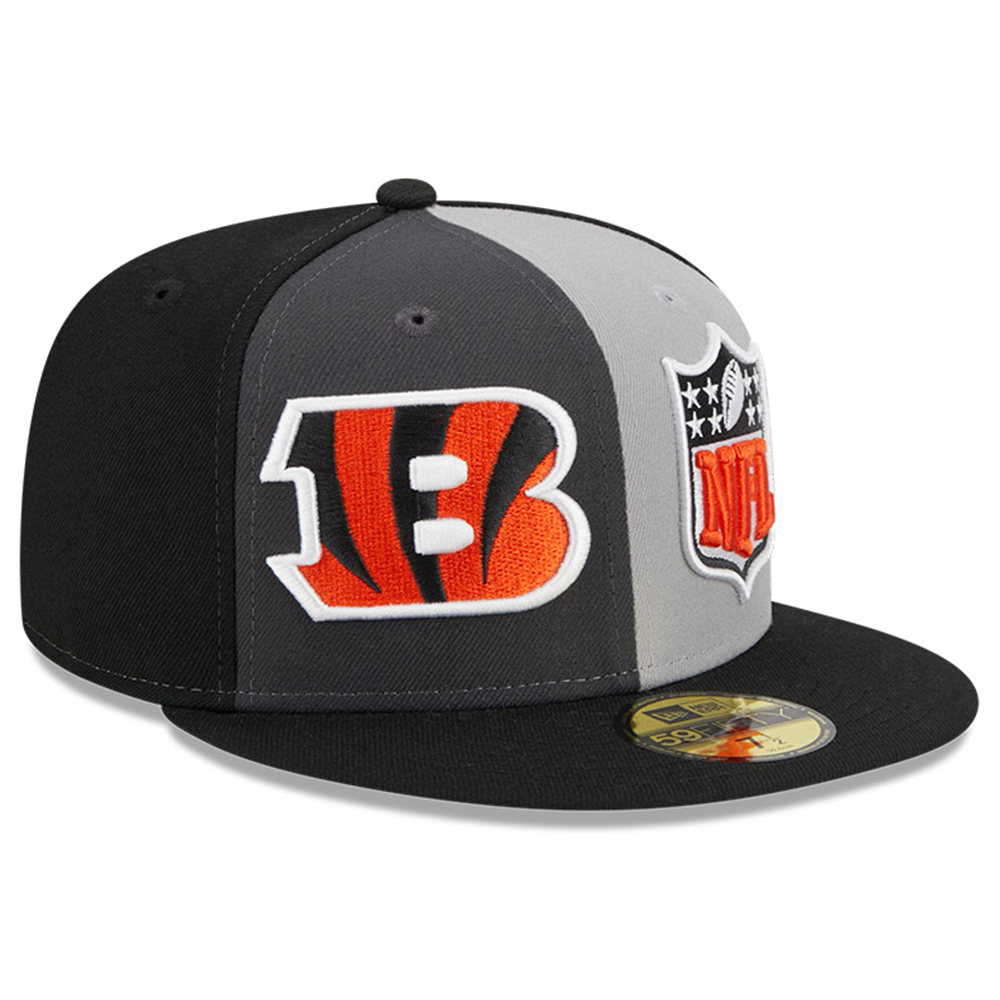 Men's New Era Gray/Black Cincinnati Bengals 2023 Sideline 59FIFTY Fitted Hat - Image 7