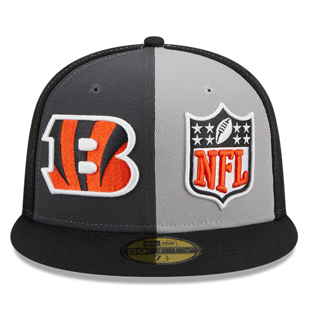 Men's New Era Gray/Black Cincinnati Bengals 2023 Sideline 59FIFTY Fitted Hat - Image 8