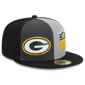 Men's New Era  Gray/Black Green Bay Packers 2023 Sideline 59FIFTY Fitted Hat