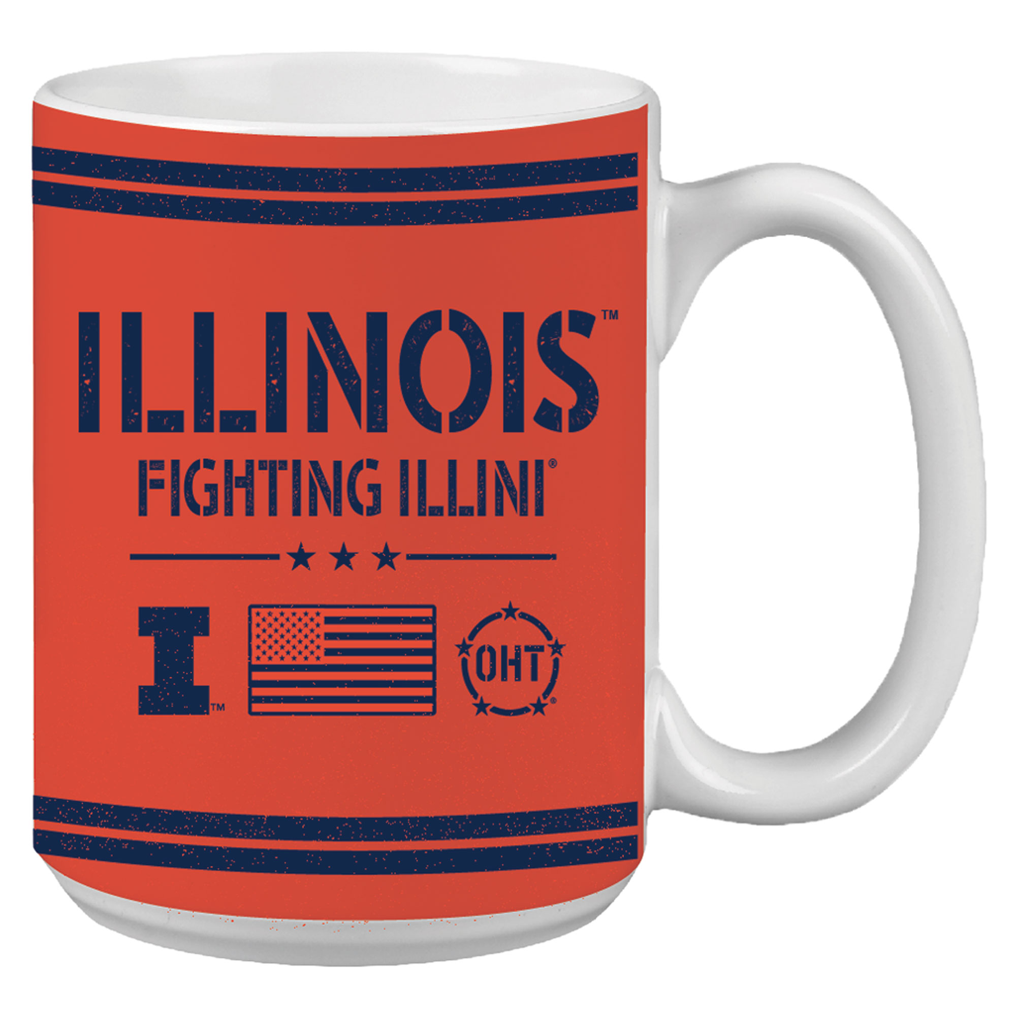 Illinois Fighting Illini 15oz. OHT Military Appreciation Mug - Image 5