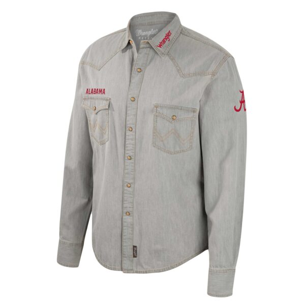 Men's 2025 U.S. Open IBKUL White Icefil Long Sleeve Polo - Image 3