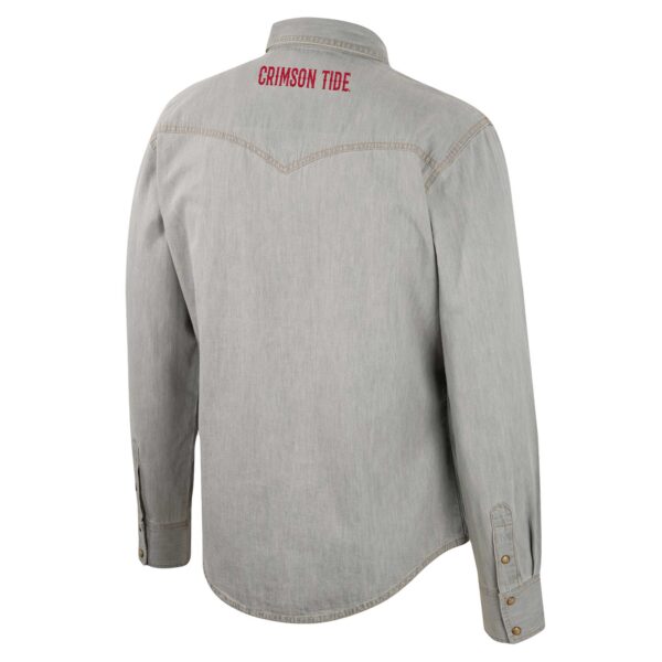 Men's 2025 U.S. Open IBKUL White Icefil Long Sleeve Polo - Image 4