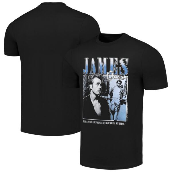 Men's Black Hollywood Icons James Dean T-Shirt