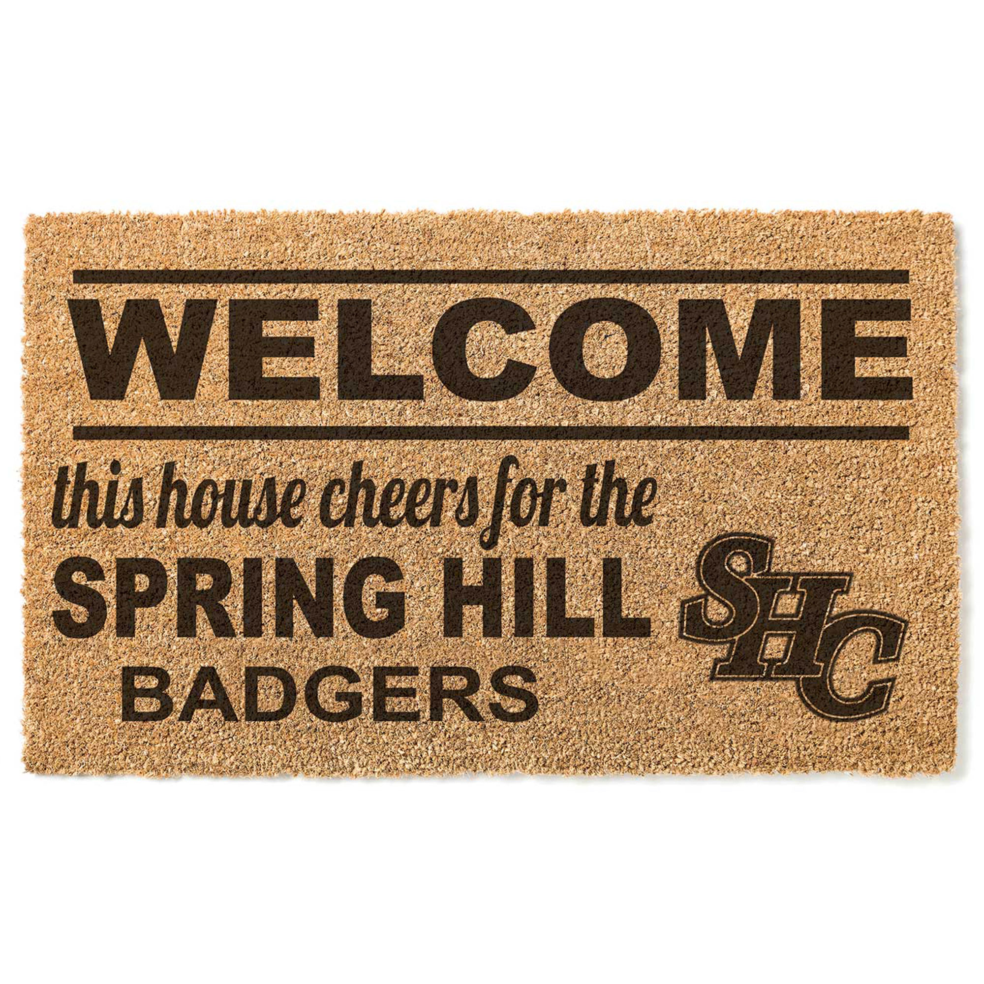Spring Hill Badgers 18" x 30" Welcome Doormat