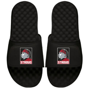 Youth ISlide x BreakingT CJ Stroud Black NFLPA Poster Slide Sandals