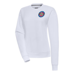 Women's Antigua  White Amarillo Sod Poodles Victory Pullover Sweatshirt
