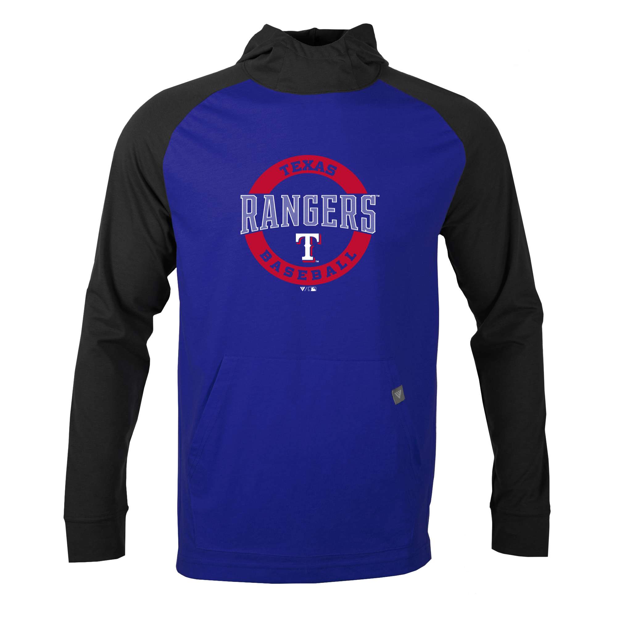 Men's Levelwear Royal/Charcoal Texas Rangers Uproar Farm Team Pullover Hoodie - Image 6