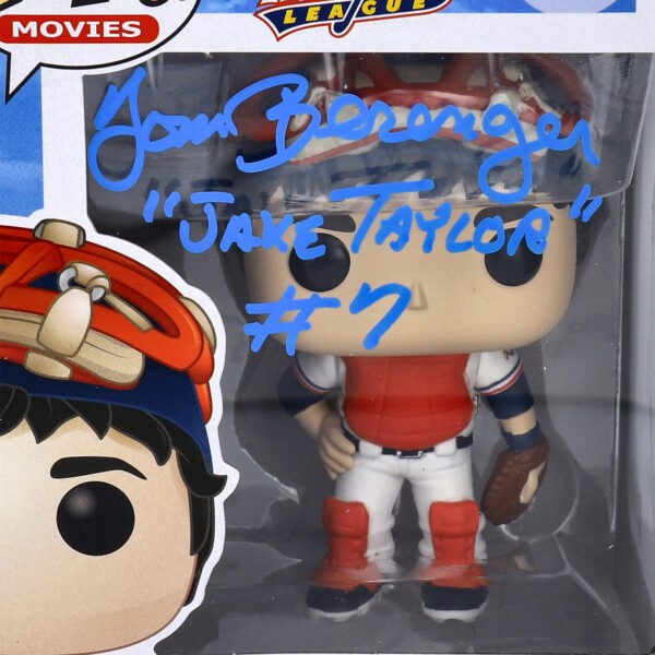 Tom Berenger Major League Autographed Jake Taylor #887 Funko Pop! with "Jake Taylor" and "#7" Inscriptions - Signed in Blue Ink - BAS - Image 5