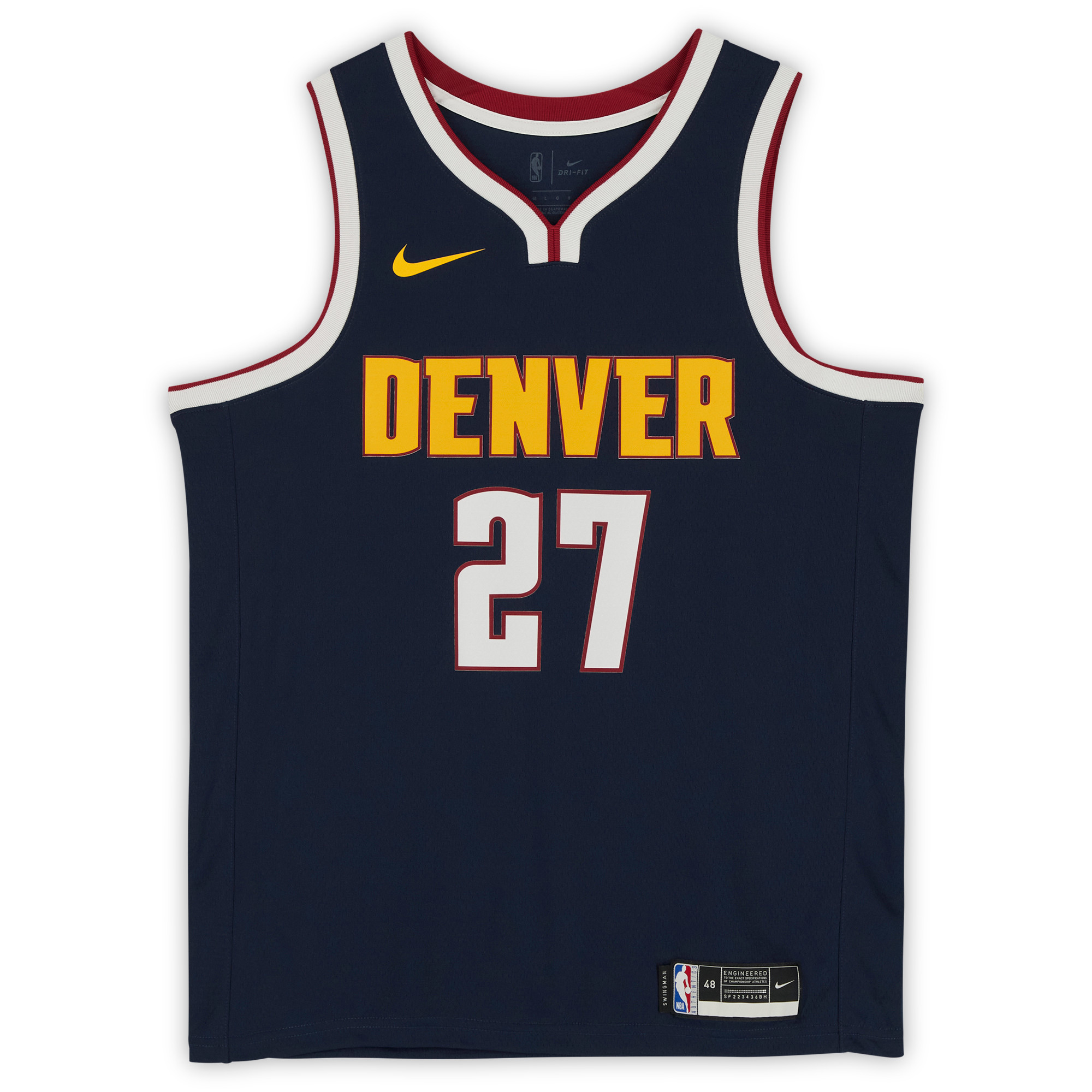 Jamal Murray Denver Nuggets Autographed 2023 NBA Finals Champions Navy Nike Icon Edition Swingman Jersey with "23 NBA Champ" Inscription - Image 8