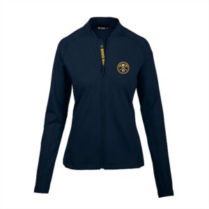 Women's Levelwear  Navy Denver Nuggets Ezra Insignia Core Full-Zip Jacket