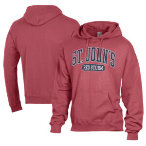 Men's Comfort Wash  Red St. John's Red Storm Lightweight Fleece Pullover Hoodie