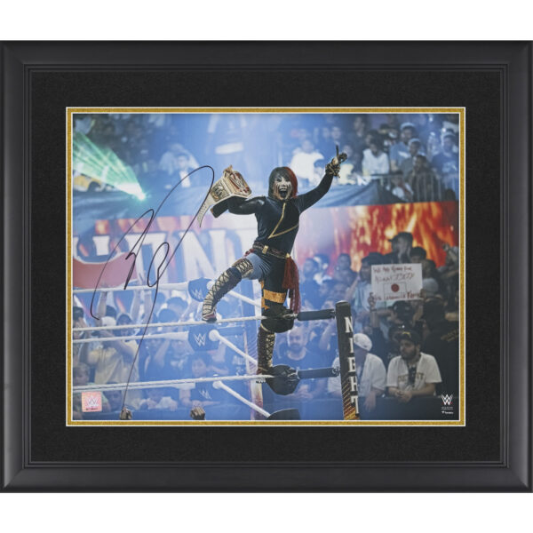 Asuka WWE Autographed Framed 16" x 20" 2023 Night of Champions Photograph