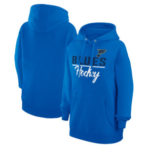 Women's G-III 4Her by Carl Banks Blue St. Louis Blues  Team Sport Tri-Blend Fleece Hoodie