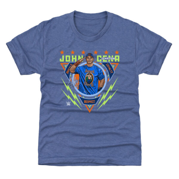 Youth 500 Level  Blue John Cena Salute T-Shirt