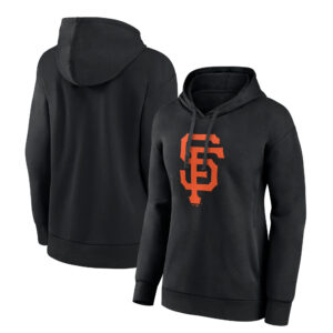 Women's Fanatics Black San Francisco Giants Logo Pullover Hoodie