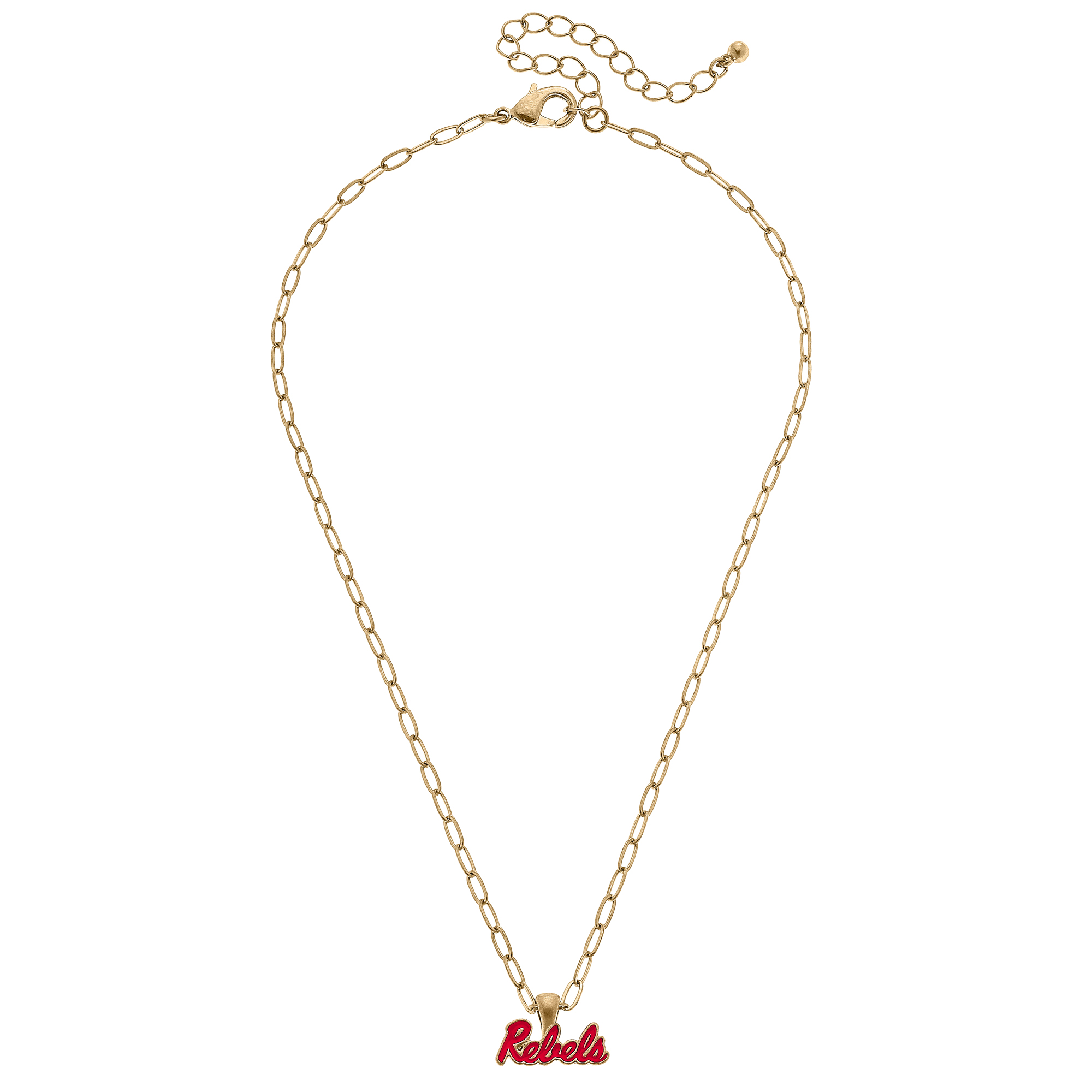 Women's Ole Miss Rebels Enamel Pendant Necklace - Image 5
