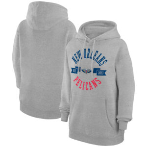 Women's G-III 4Her by Carl Banks  Heather Gray New Orleans Pelicans City Pullover Hoodie