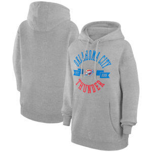 Women's G-III 4Her by Carl Banks  Heather Gray Oklahoma City Thunder City Pullover Hoodie