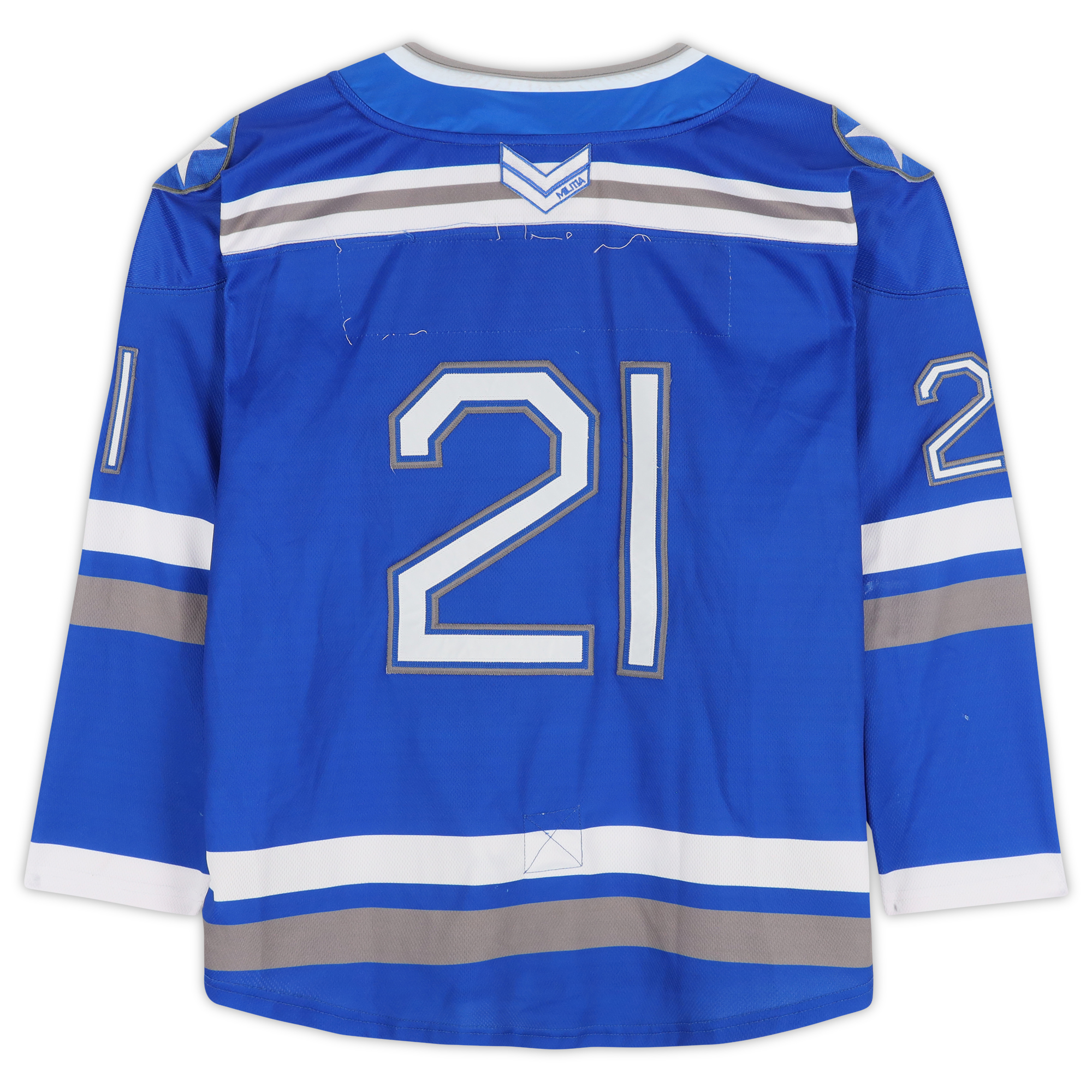 Men's Antigua Royal St. Louis Blues Perilous Quarter-Zip Sweatshirt - Image 7