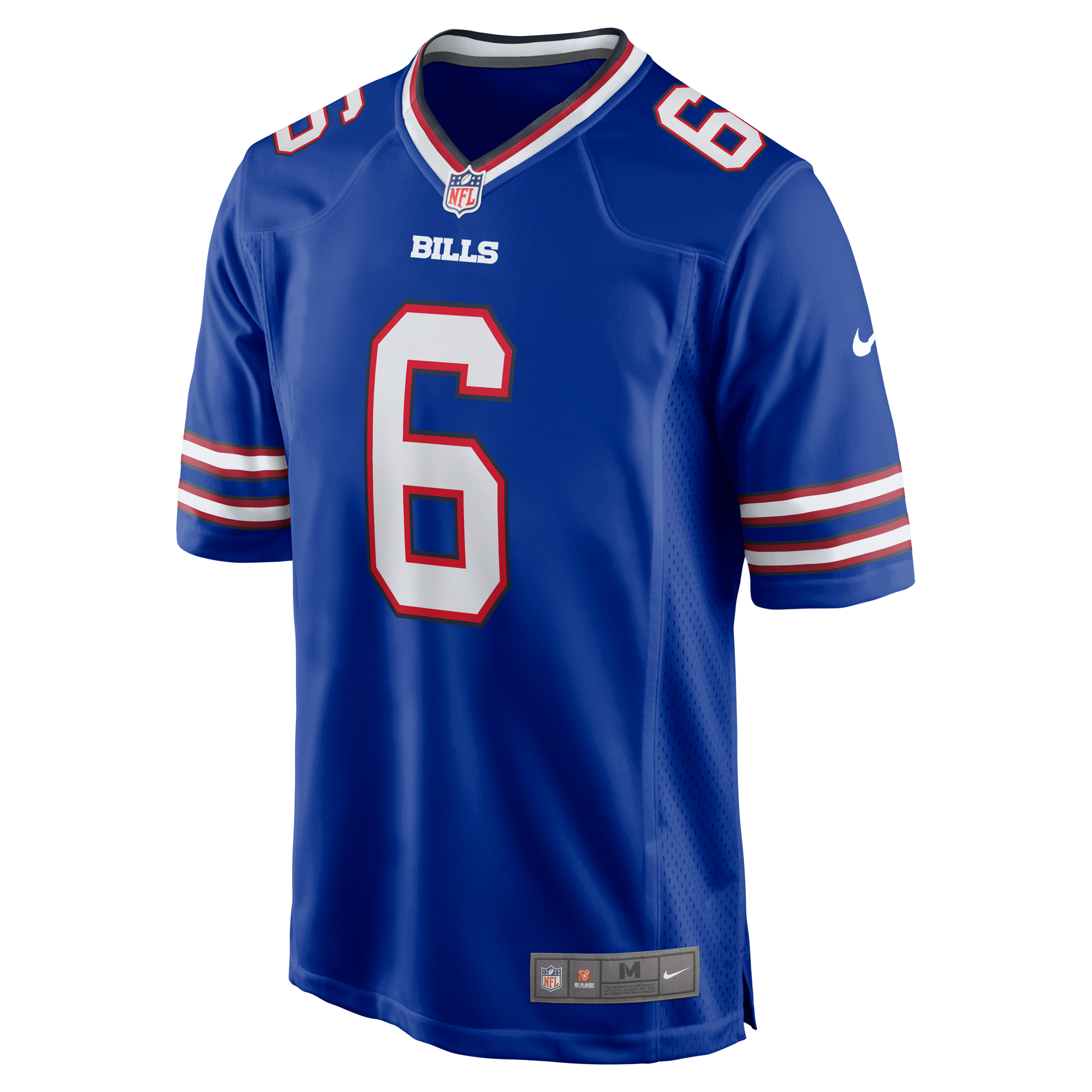 Men's Nike Shane Buechele Royal Buffalo Bills Team Game Jersey - Image 6