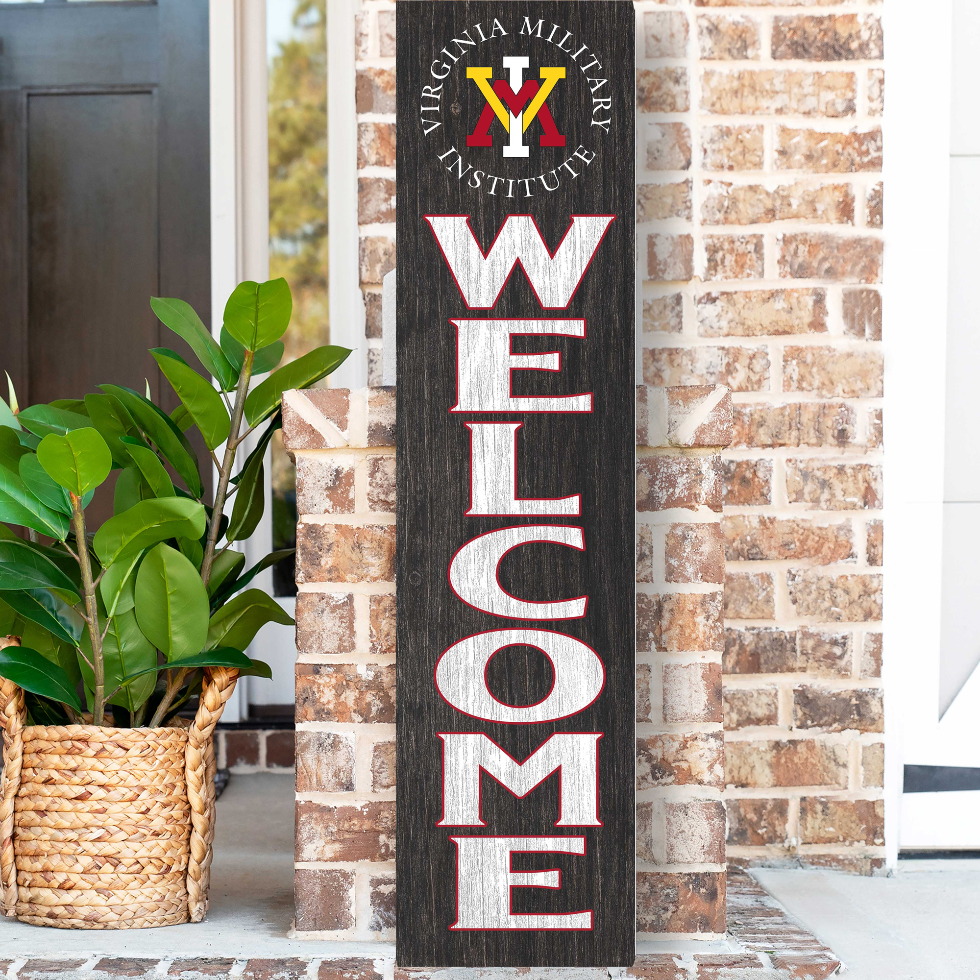 Virginia Military Institute Keydets 12'' x 48'' Welcome Outdoor Leaner - Image 5