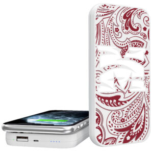 Keyscaper White Morehouse Maroon Tigers 5000mAh Wireless Power Bank
