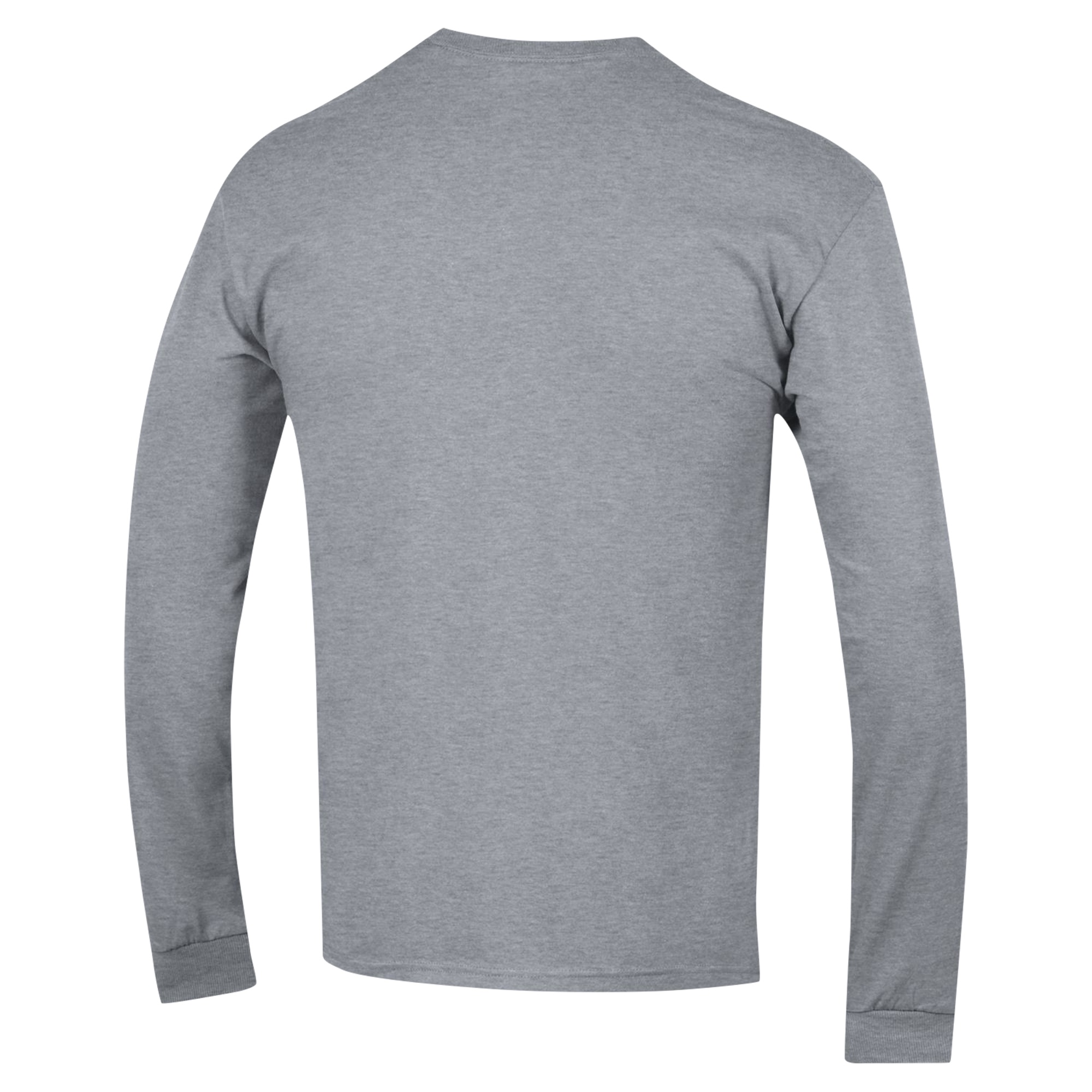 Men's Champion Heather Gray Duke Blue Devils Basketball Icon Long Sleeve T-Shirt - Image 7