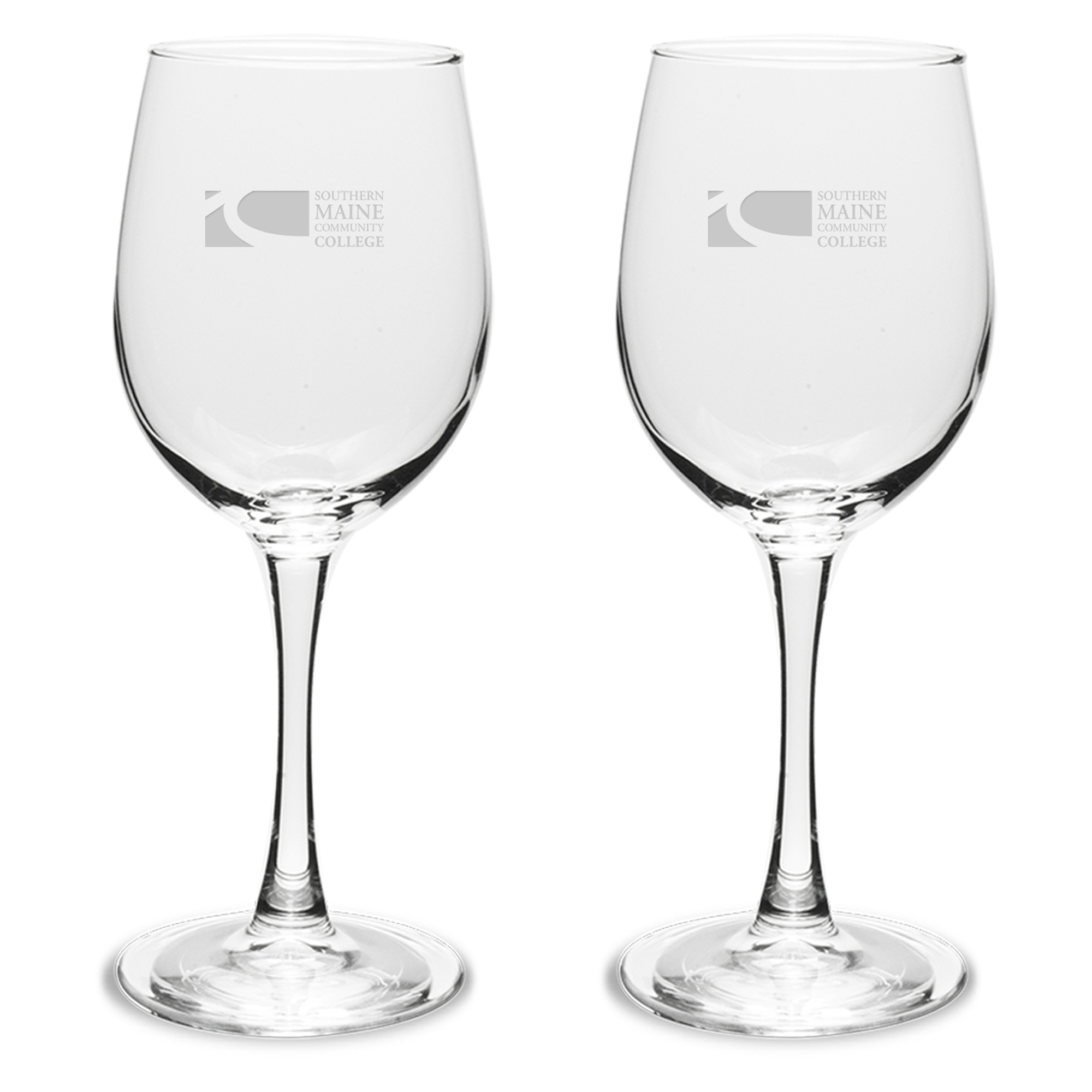 SMCC SeaWolves Two-Piece 12oz. Traditional Wine Glass Set