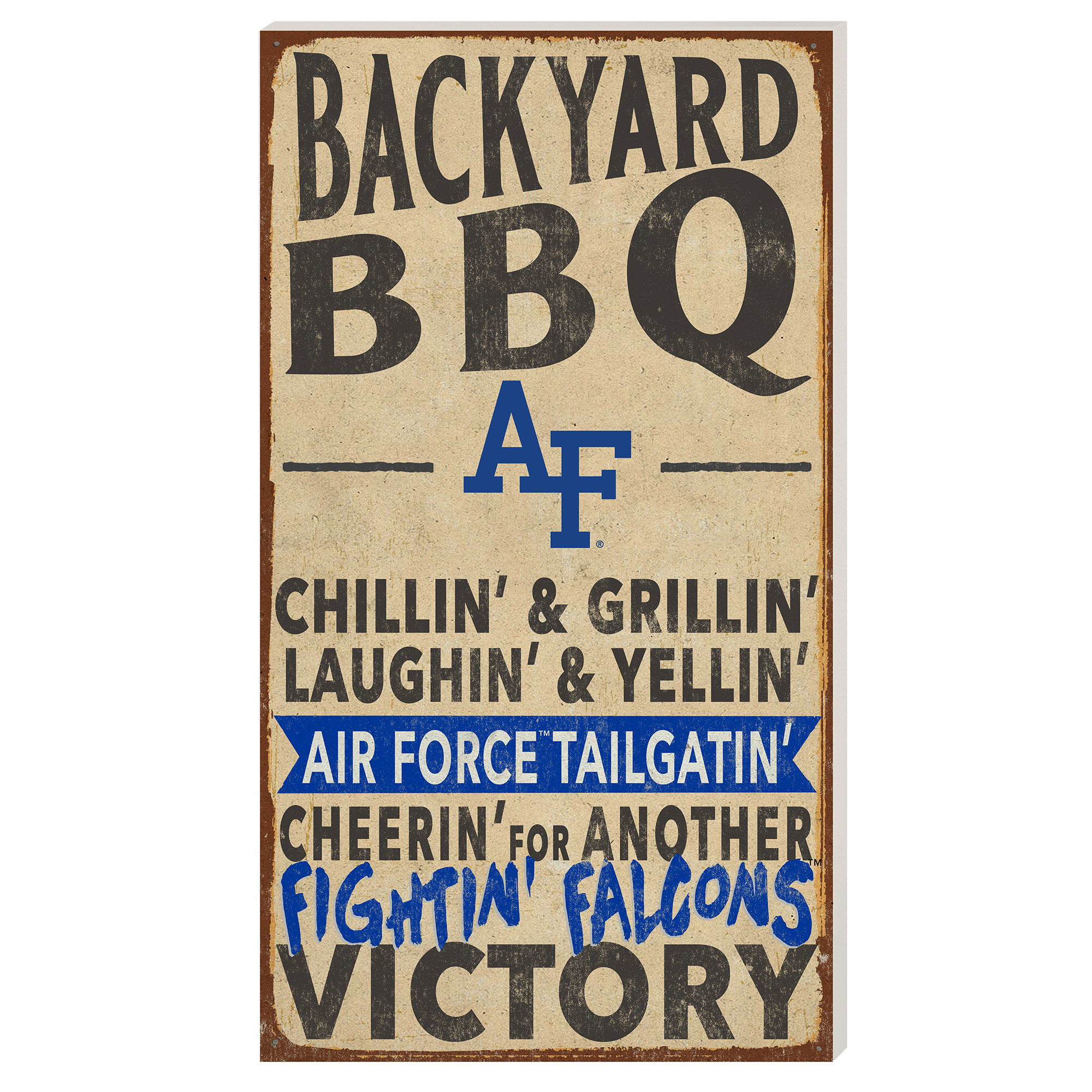 Air Force Falcons 11'' x 20'' Indoor/Outdoor BBQ Sign - Image 2